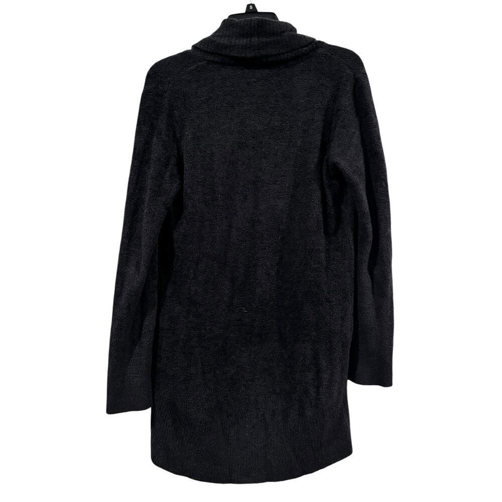 Barefoot Dreams Cozychic Lite Duster Women’s Sweater Black Open Front Pockets: S - Picture 2 of 6